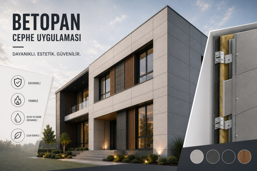 Betopan Cephe uygulama