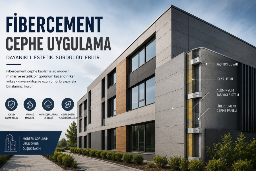 Fibercement Cephe uygulama