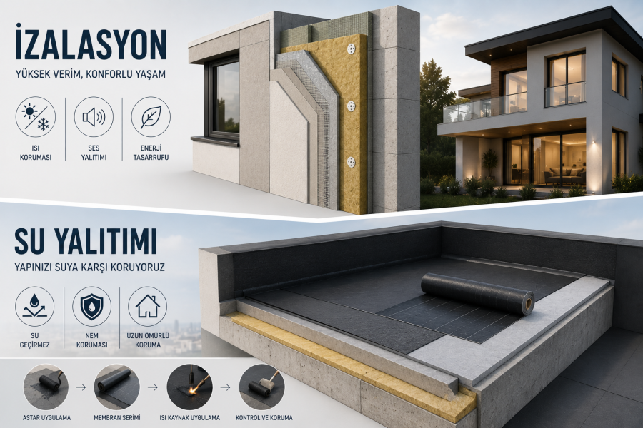 İzolasyon ve Su Yalıtımı